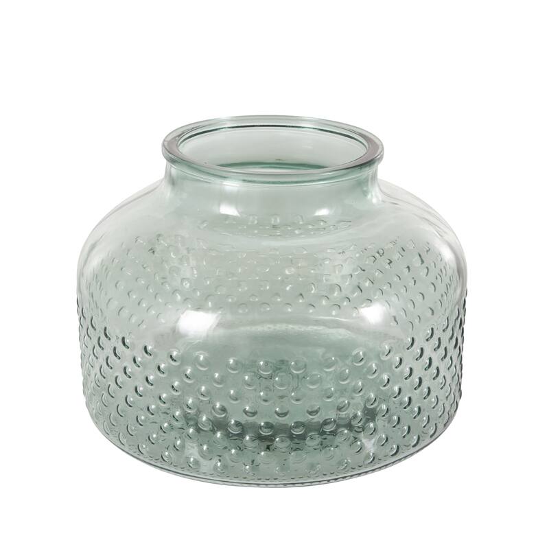 Glass Spotted Vase - Green - Roche River Decor