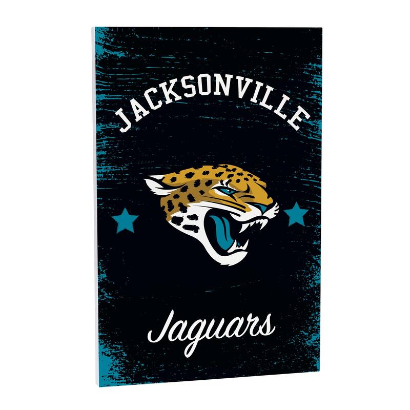 Jacksonville Jaguars Wooden Door Decor Wall Sign - Multi-Color