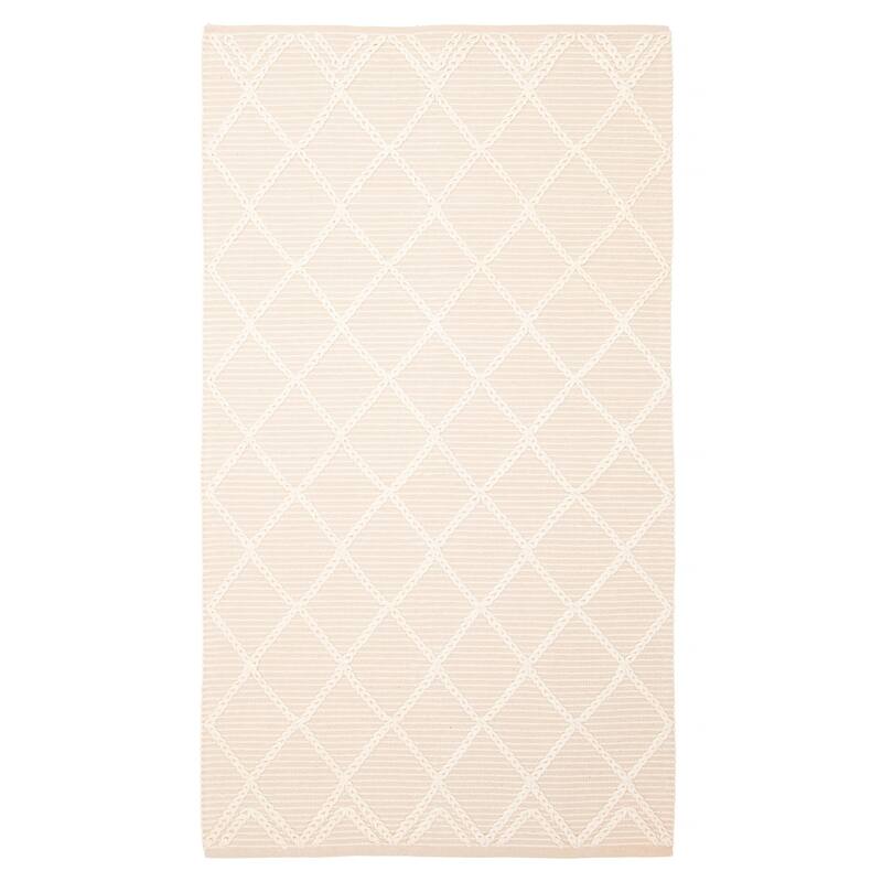 ECARPETGALLERY Braid weave Sienna Tan Wool Rug - 4'9 x 8'3 - Tan - 4'9 x 8'3
