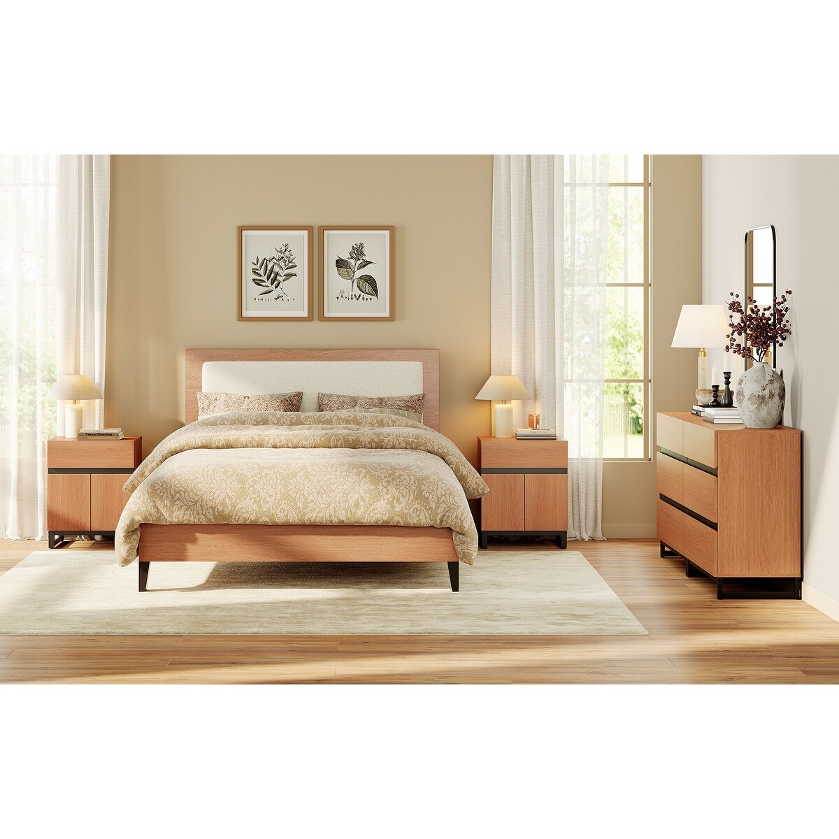 beige nightstand and dresser WAMPAT Set of 3 - 63 Inch Dresser+2 Nightstand printed. Men's Navy Check Dress Size:Coat Size 46 wolf robe Modern dresser