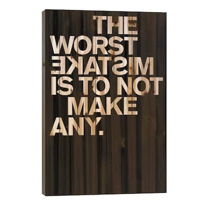Mistakes Print On Wood by The Usual Designers - Multi-Color