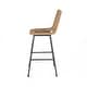 preview thumbnail 13 of 18, Sawtelle Outdoor Wicker Barstools (Set of 2) by Christopher Knight Home