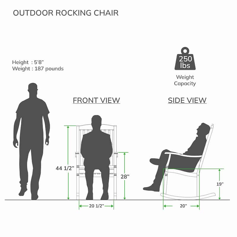 Cambridge Casual ClovisTeak Patio Rocking Chair