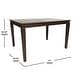 preview thumbnail 16 of 18, Classic Wood Dining Table with Offset Tapered Legs