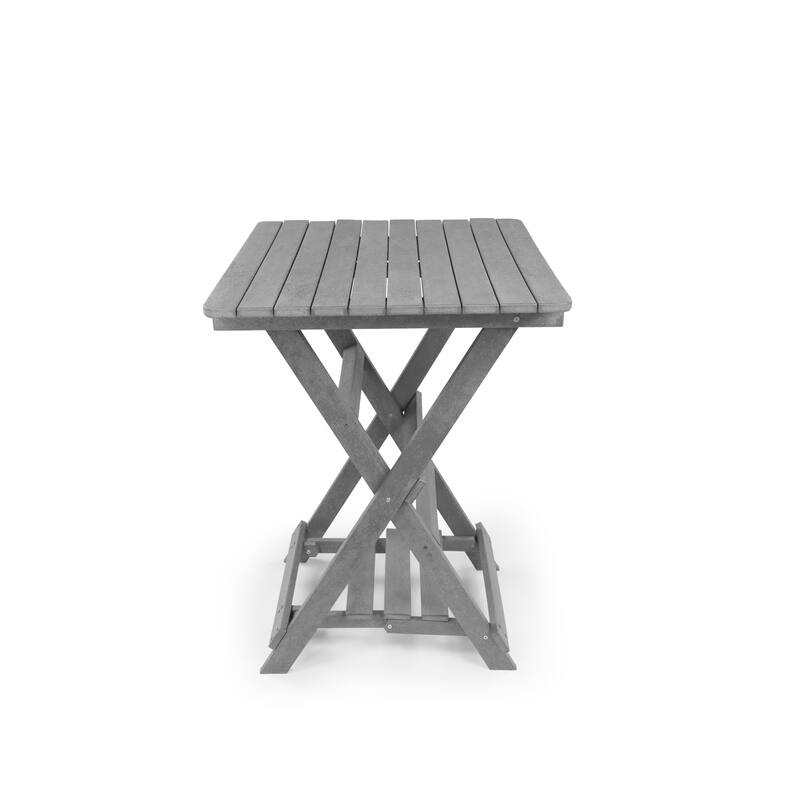 Patagonia Fully Assembled All-Weather Recycled HDPE Outdoor Folding Bar table