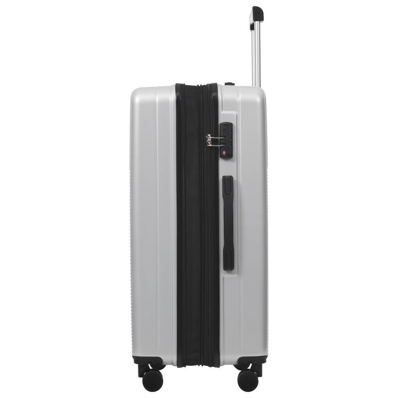 Luggage Sets 5 Piece with Half-opening, Hardside Carry On Suitcase Set with Double Spinner Wheel, with USB Port,TSA Locks