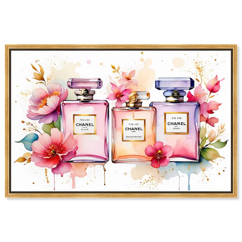 Floral Fragrance Canvas by Art Remedy - Gold - 45" x 30"