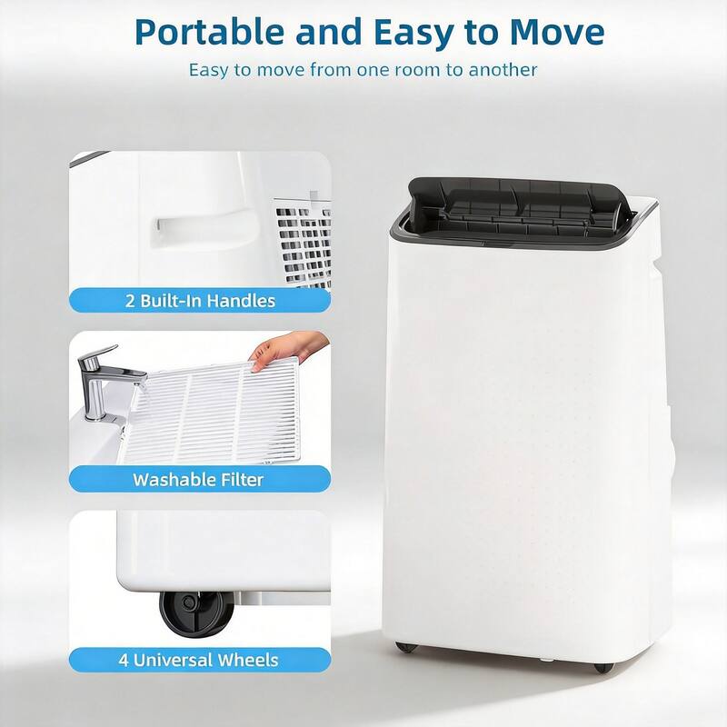 14000 BTU 3 in-1 Ac Unit, With Dehumidifier & Fan Mode