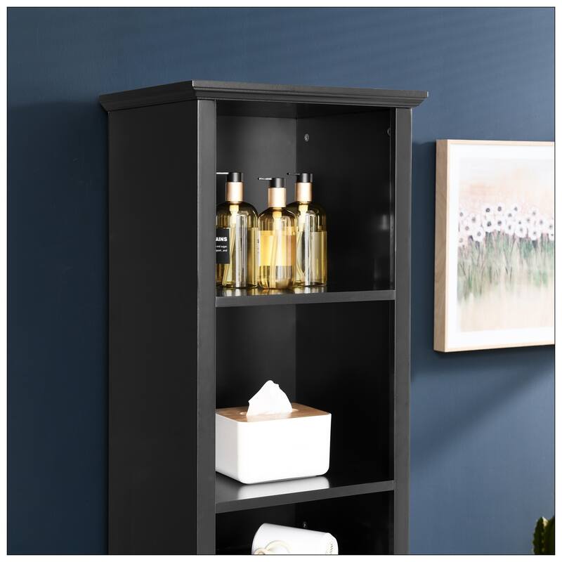 64" Tall Bathroom Storage Cabinet for Small Space
