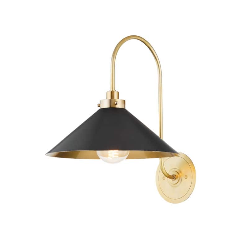 Hudson Valley Lighting MDS1400 Clivedon 16" Tall Wall Sconce - Aged Brass / Distressed Bronze