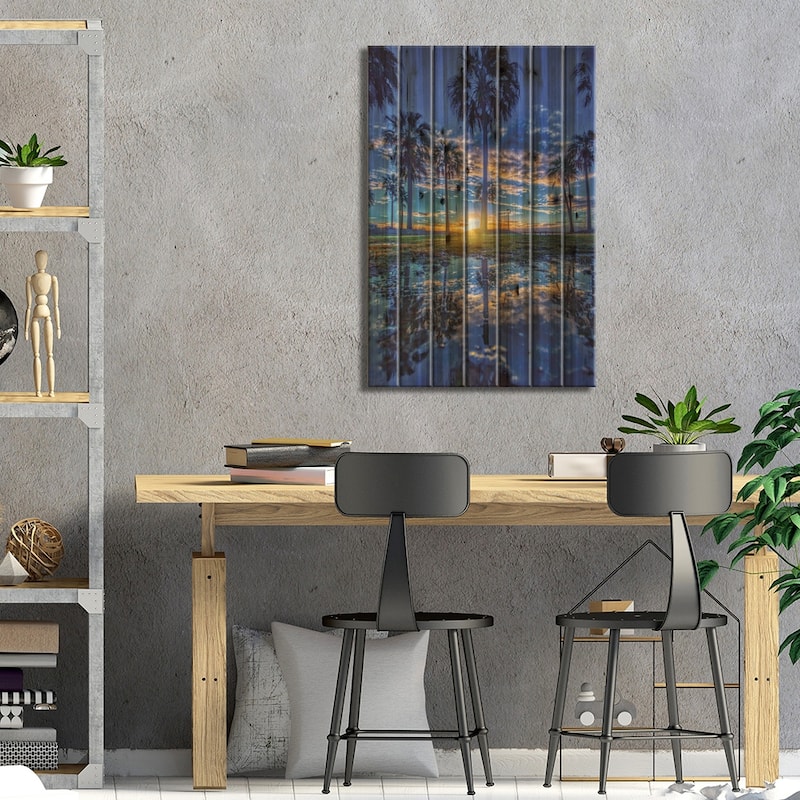 California Dreaming II Print On Wood by Ben Mulder - Multi-Color