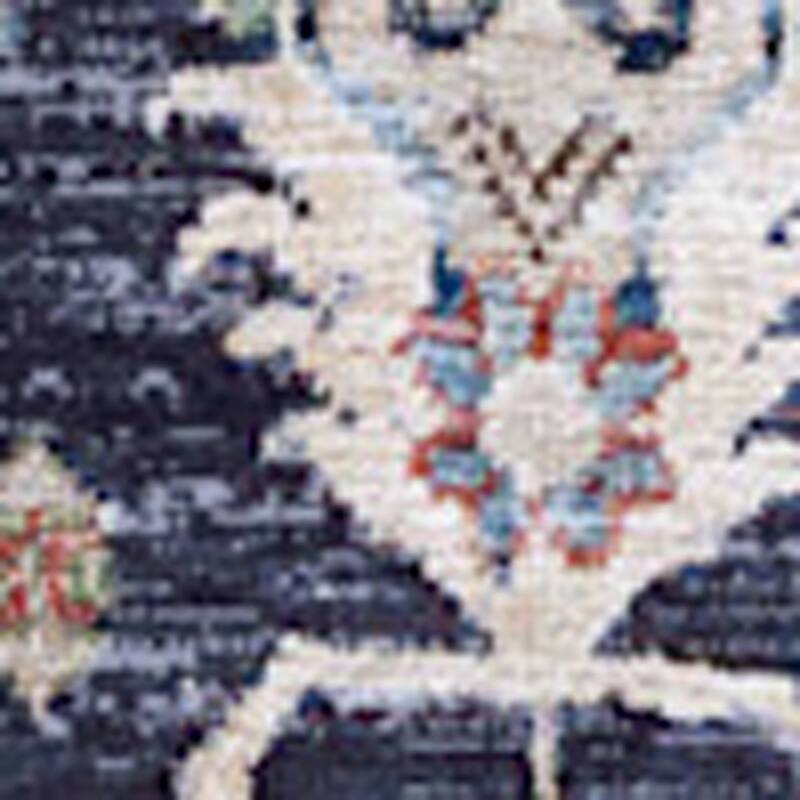 Power Loomed Distressed Non Skid Stain Resistant Low Pile Area Rug