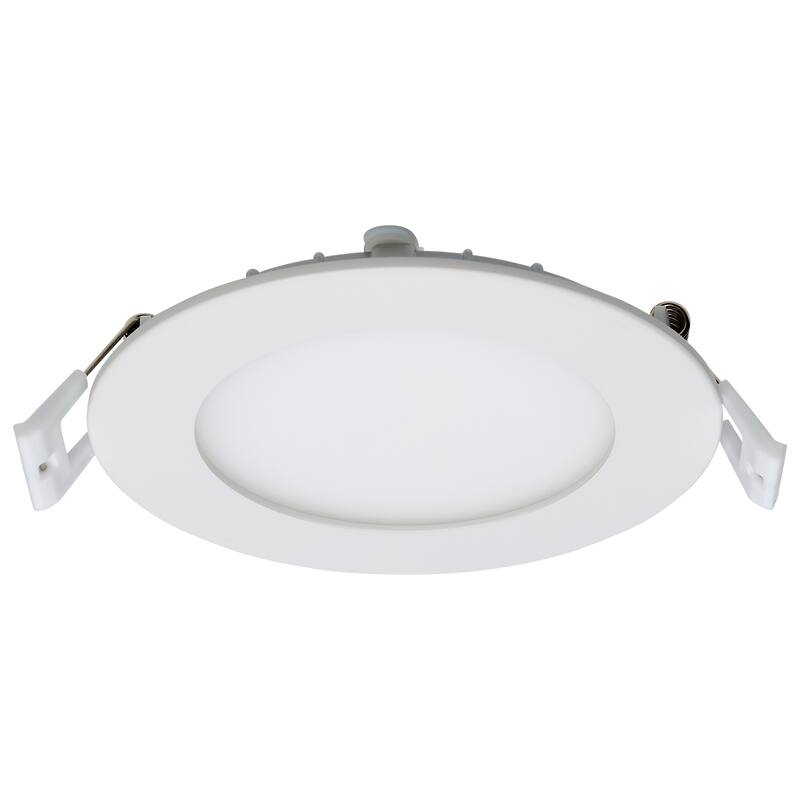 10 Watt LED Direct Wire Downlight Edge-lit 4-Inch CCT Selectable Round Remote Driver