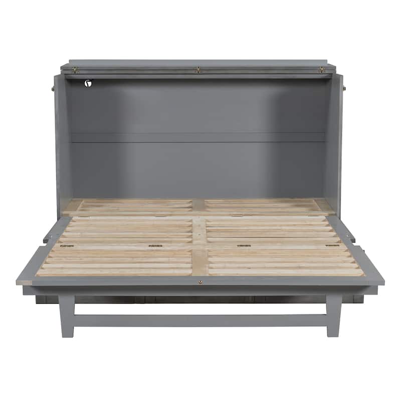 Modern Style Murphy Bed with Large Versatile Storage Drawers for Bedroom