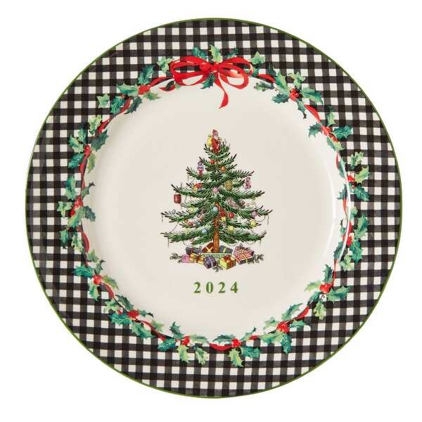 Spode Christmas Tree Annual 2024 Collector Plate - On Sale - Bed