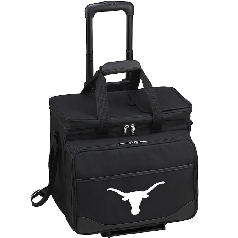 NCAA Texas Longhorns Insulated Picnic Set for 4 on Wheels