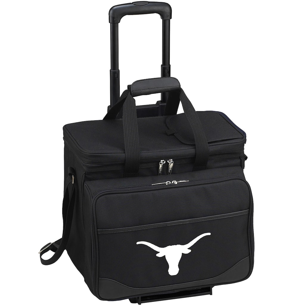NCAA Texas Longhorns Insulated Picnic Set for 4 on Wheels