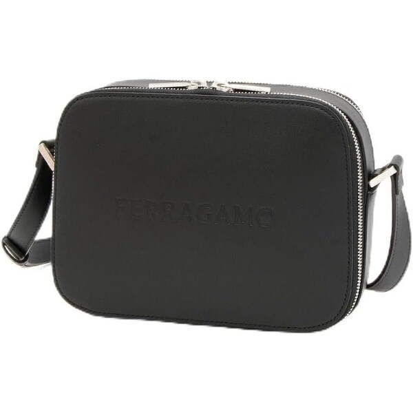 Salvatore Ferragamo Unisex Leather Camera Case With Shoulder Strap