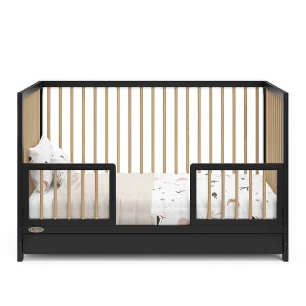 Graco Tristan 5-in-1 Convertible Crib With Drawer (Hazelnut) – GREENGUARD Gold Certified, Fits Standard Crib Mattress, Premium Handle, Converts To Toddler Bed, Daybed, And Full-Size Bed