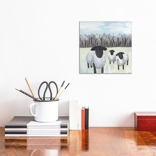 iCanvas "Paint Splotch Sheep" by Kathleen Bryan Canvas Print