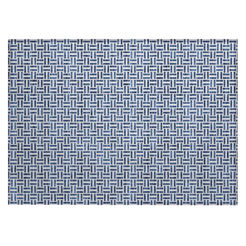 Machine Washable Indoor/ Outdoor Chantille Contemporary Casual Rug