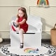 preview thumbnail 14 of 29, Costway 3-in-1 Kids Convertible Storage Bench Wood Activity Table and - See Details