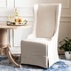 preview thumbnail 2 of 9, SAFAVIEH Dining Deco Bacall Ivory Slip Cover Dining Chair