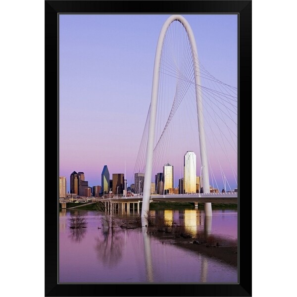 "Margaret Hunt Hill Bridge" Black Framed Print
