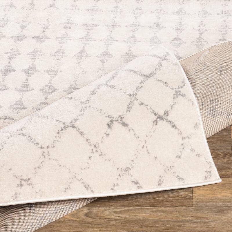 Livabliss Igor Distressed Moroccan Trellis Area Rug