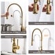 preview thumbnail 33 of 87, WOWOW Single Handle Gooseneck Pull Down Sprayer Kitchen Faucet