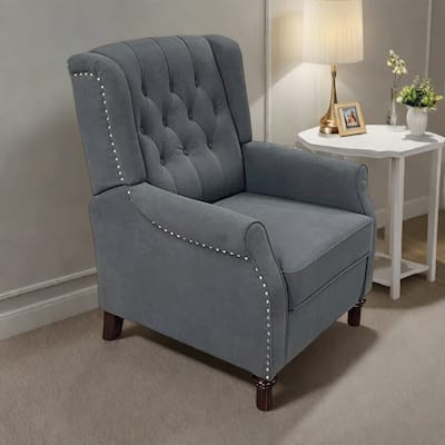 Adjustable PU Leather Push Back Recliner Sofa Chair with Soft Cushion and Ergonomic Design