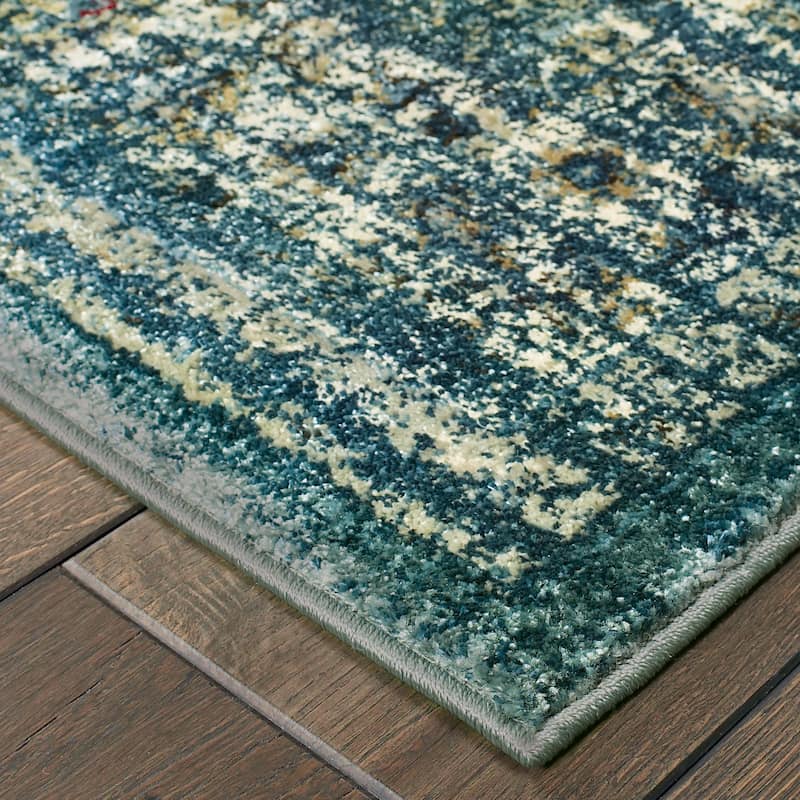 Style Haven Echo Arabesque Distressed Traditional Area Rug
