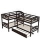 preview thumbnail 23 of 40, Wonderful Design Twin L-Shaped Bunk bed with Trundle