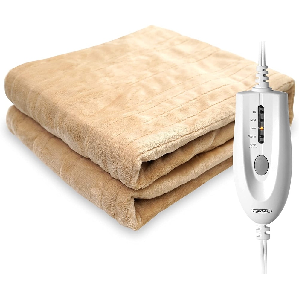 Off-White Heated Blankets - Bed Bath u0026 Beyond