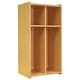 preview thumbnail 1 of 5, Tot Mate 2-Section Wall Locker Assembled - Maple