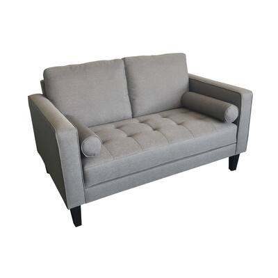 Lennox Charcoal Track Arm Upholstered Loveseat