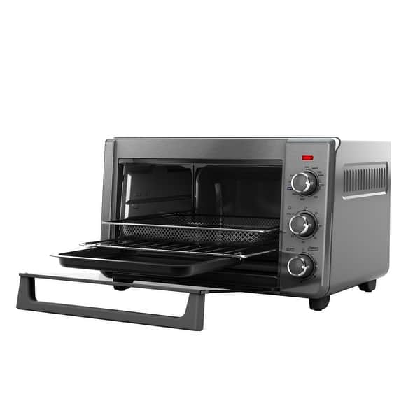 Black & Decker Crisp N' Bake Convection Air Fry Countertop Oven, Silver