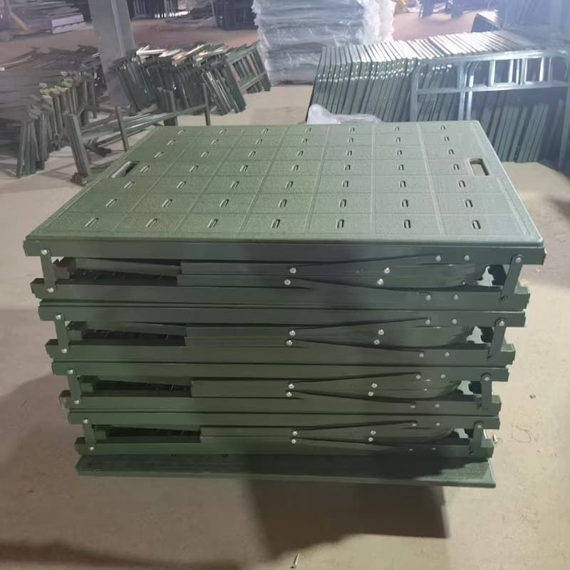 Twin Size Metal Folding Rollaway Foldable Bed with HDPE Slats