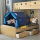preview thumbnail 16 of 18, Kids Galaxy Starry Sky Dream Portable Play Tent with Double Net Curtain - 57" (L) x 40" (W) x 32.5" (H)