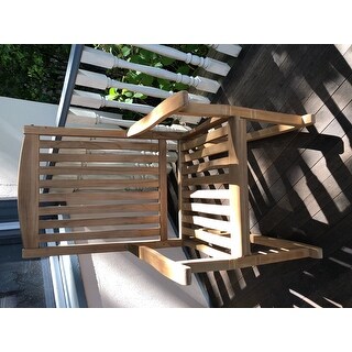 Cambridge Casual Sherwood Natural Teak Porch Rocking Chair