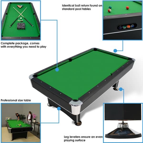 Trudiogmor Standard 8 Ball Pool Table Size