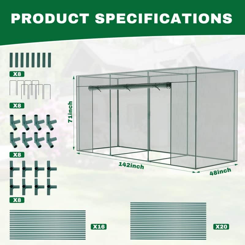 Crop Cages For Garden Plant, Plant Protection Tent With Zippered Door