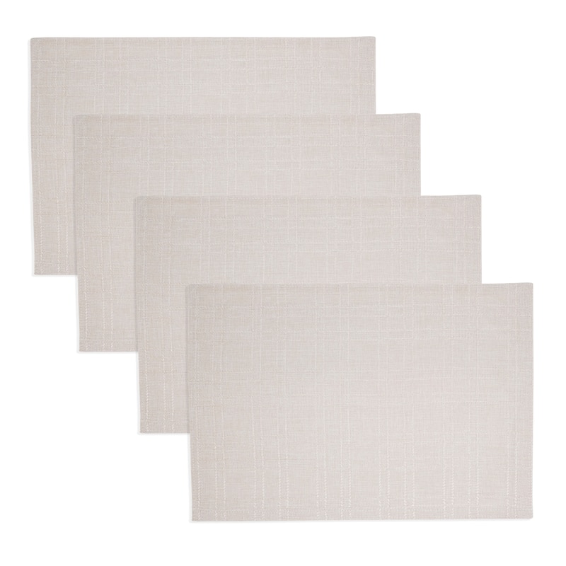 Refined Stitched Plaid Placemat (Set of 4)