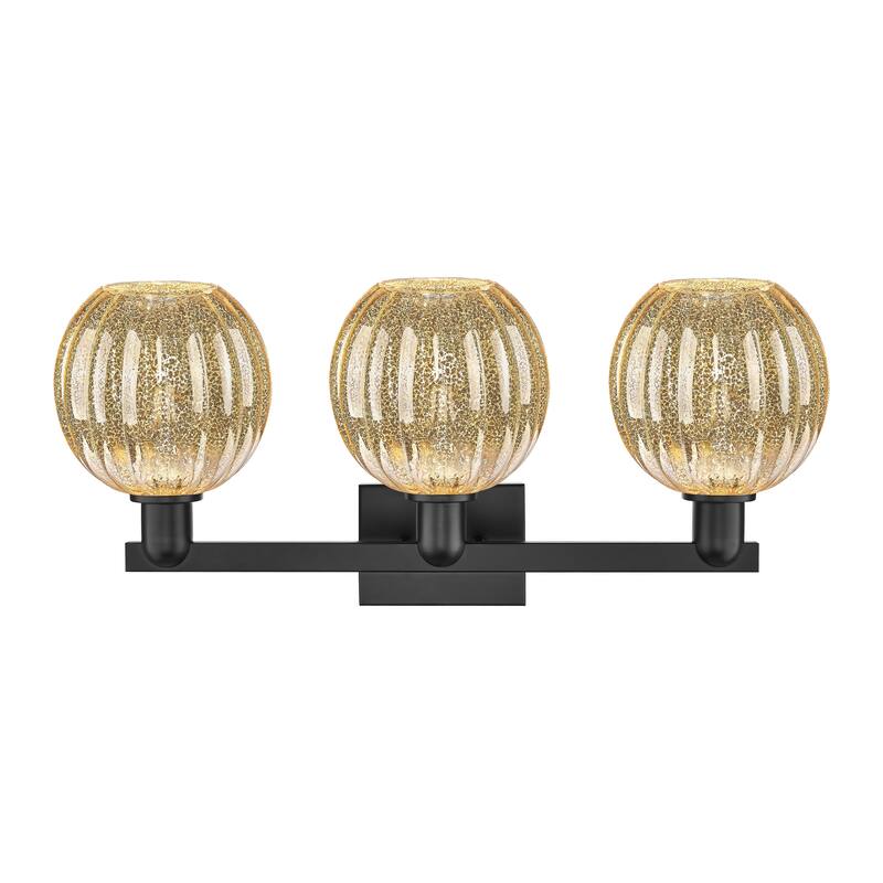 Innovations Lighting Downtown Urban - Preston - 3 Light 26" Globe Shade Bath Vanity Light