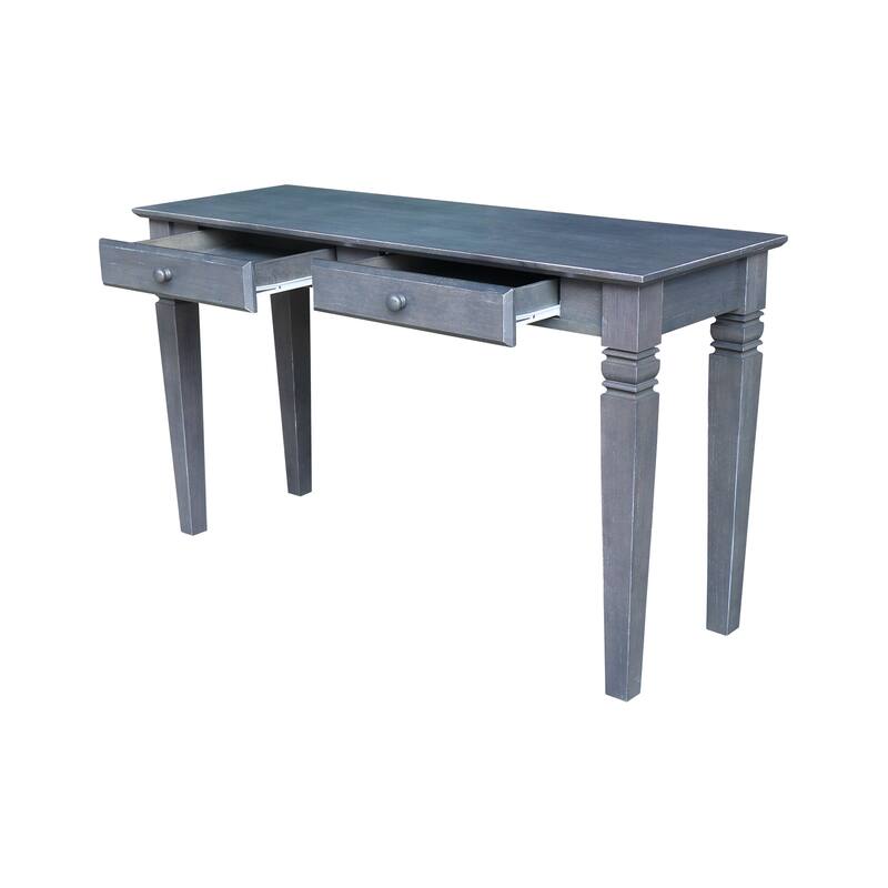 Solid Parawood Java 2-Drawer Sofa Table