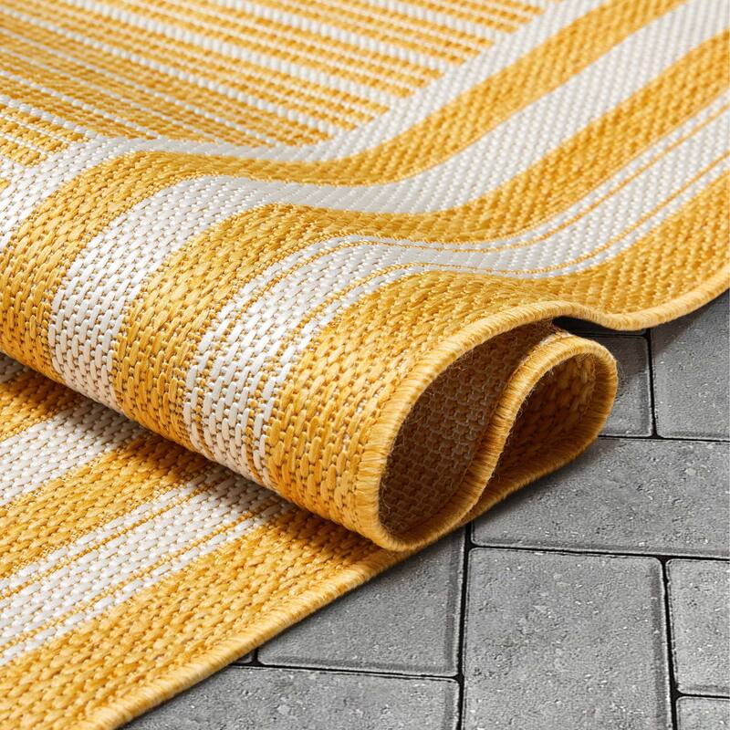 Well Woven Fallon Frankie Stripes Indoor Outdoor Area Rug
