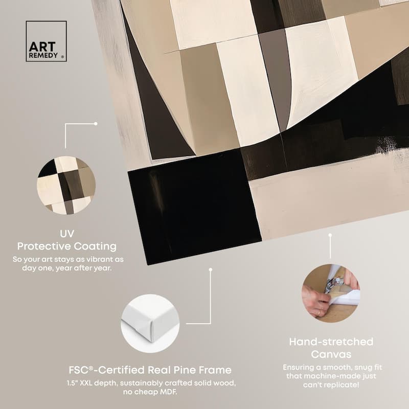 Modern Shapes II Canvas by Art Remedy, Gallery Wrapped