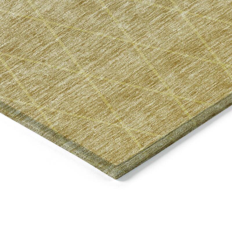 Machine Washable Indoor/ Outdoor Ombre Trellis Chantille Rug