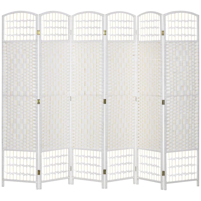6-Panel Folding Room Divider Privacy Screens