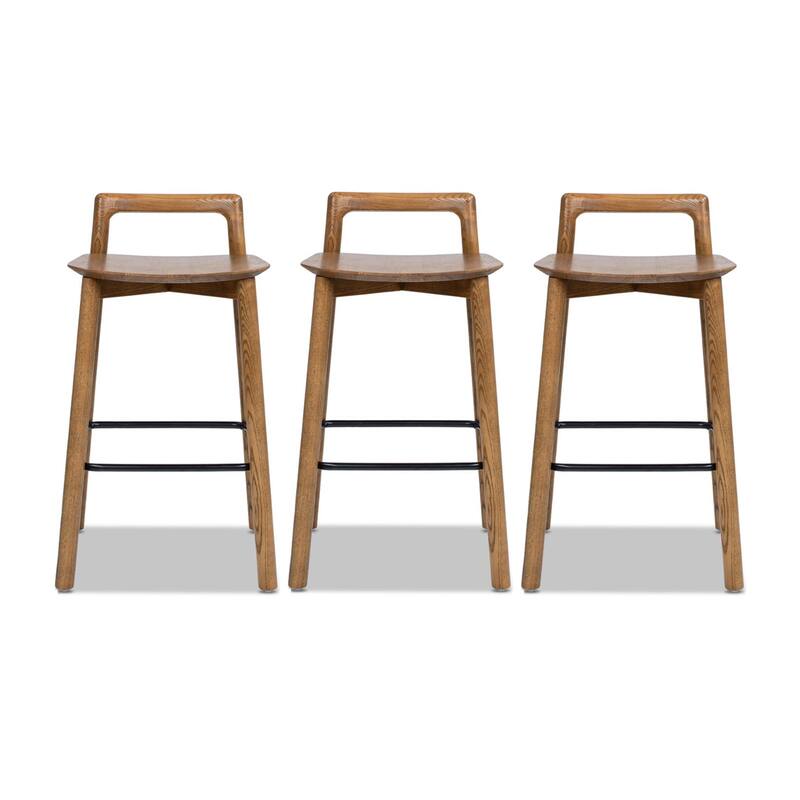 Sven 26.5" Minimalist Low Back Counter Stool
